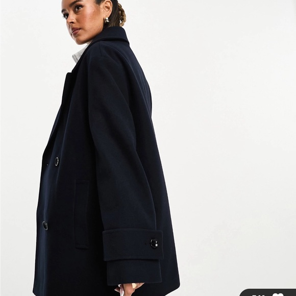ASOS Design melton pea coat - Picture 6 of 8